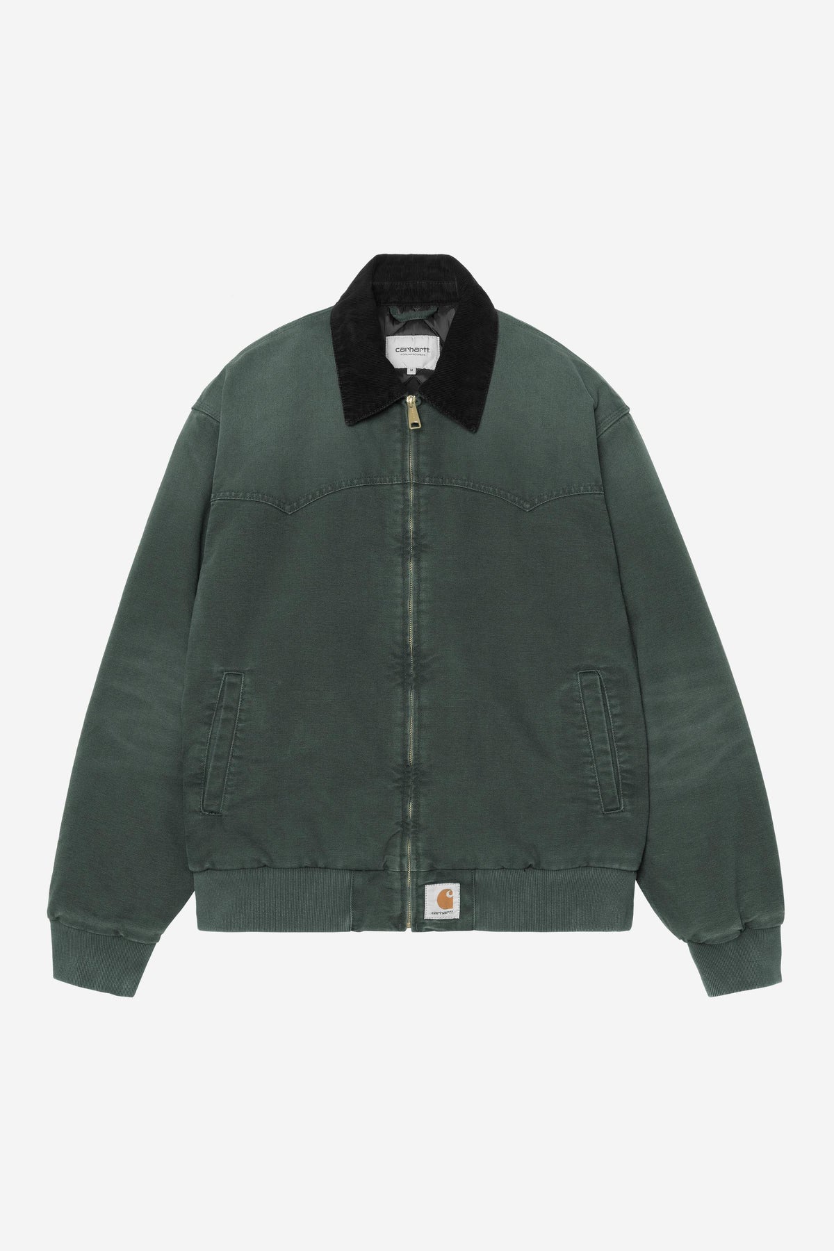Carhartt WIP OG Santa Fe Jacket in Raven / Black (stone canvas)