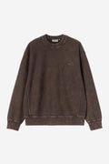Carhartt WIP Lambert Sweatshirt in Tobacco (moon wash)