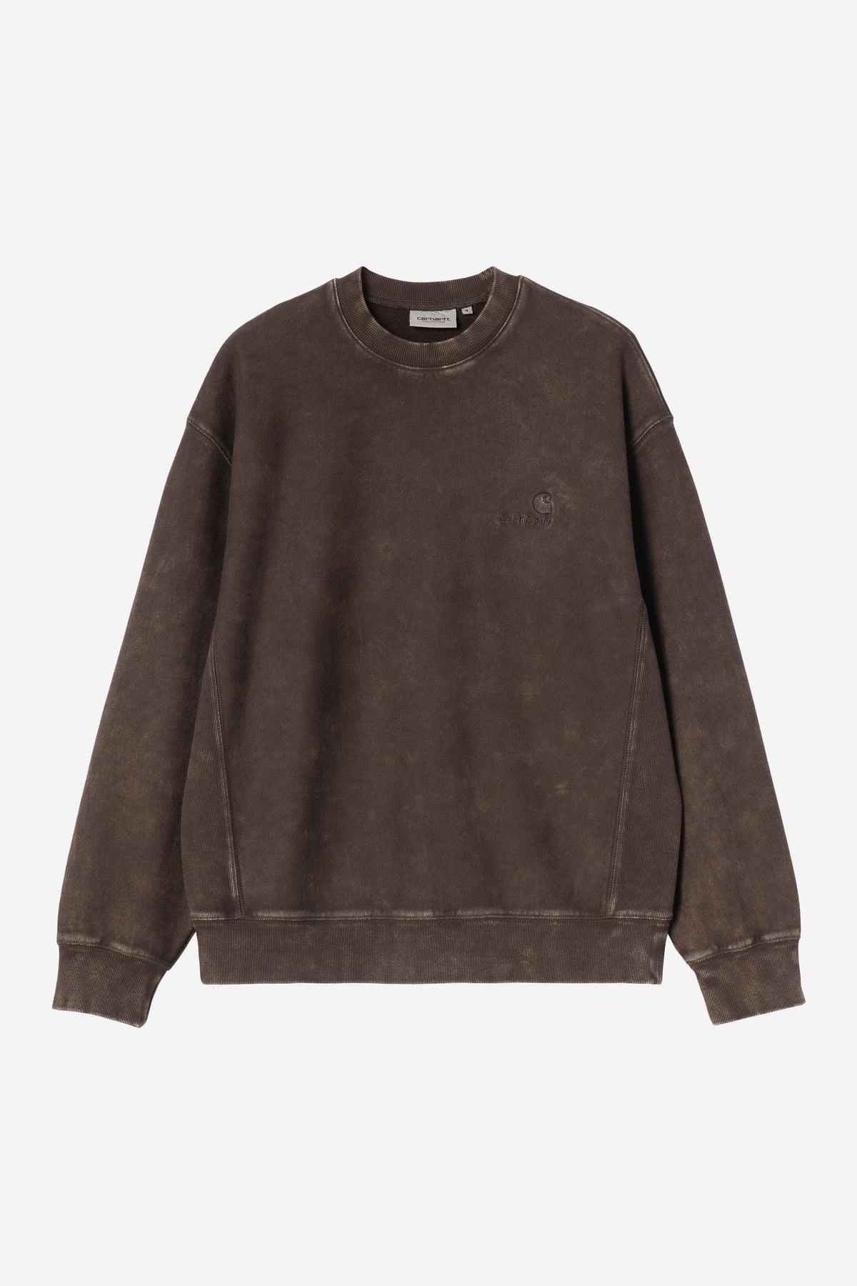 Carhartt WIP Lambert Sweatshirt in Tobacco (moon wash)