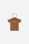 Carhartt WIP Mini Script T-Shirt Keychain in Hamilton Brown