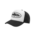 ISLAND PUFF PRINT TRUCKER HAT [WHITE/BLACK]
