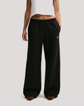 Nike Mid-Rise Wide-Leg Studio Fleece Pants