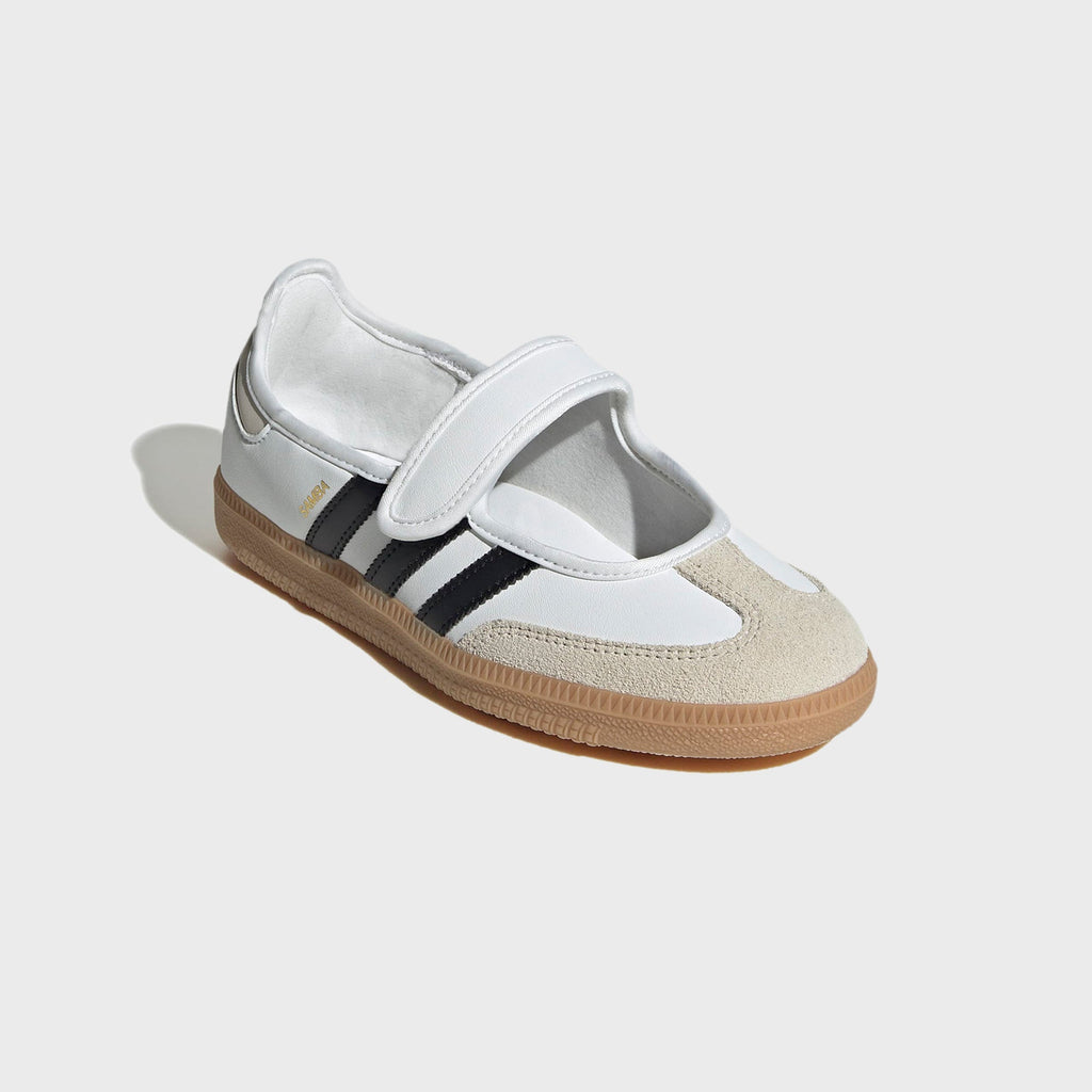 adidas J Samba Jane  - White / Alumina / Core Black