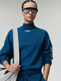 Womens Slim Mock Neck Longsleeve Tee