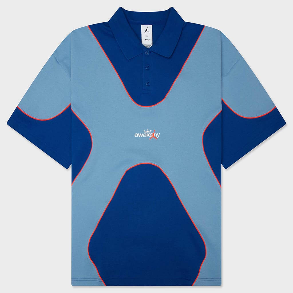 Track Polo - Light Blue/Game Royal/Infrared 23/White
