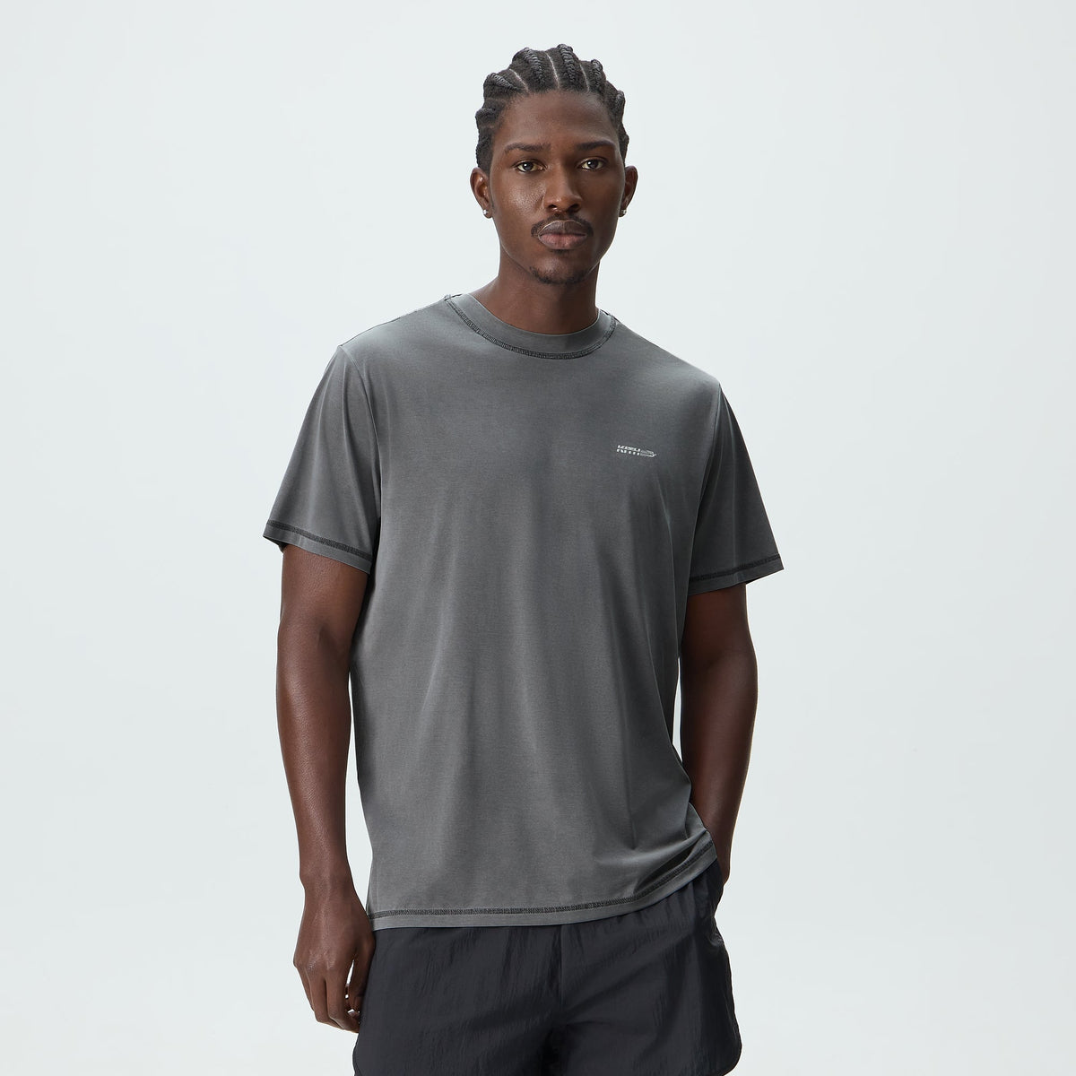 Kith Garment-Dyed Heathrow Tee - Shadow