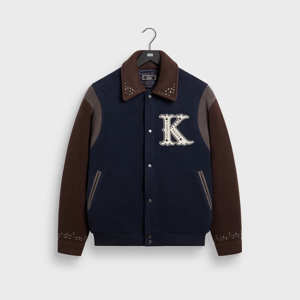 Kith Melton Wool Studded Varsity Jacket - Eve