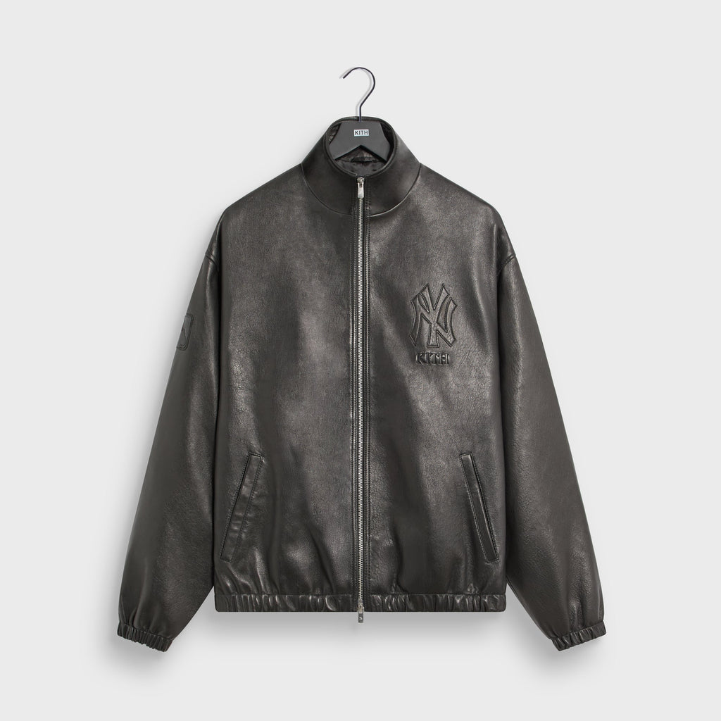 Kith for the New York Yankees Leather Ames Jacket - Black