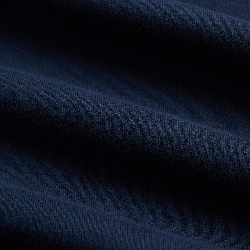 Kith Compact Cotton Knit Javier Quarter Zip Pullover - Nocturnal