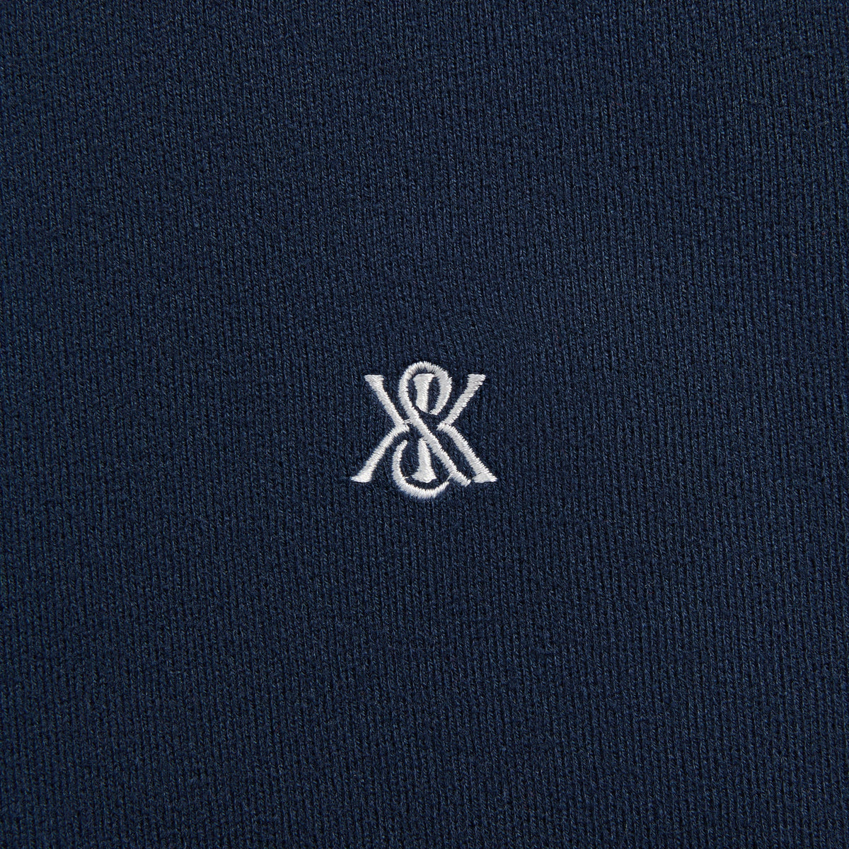 Kith Compact Cotton Knit Javier Quarter Zip Pullover - Nocturnal