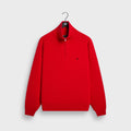 Kith Compact Cotton Knit Javier Quarter Zip Pullover - Fame