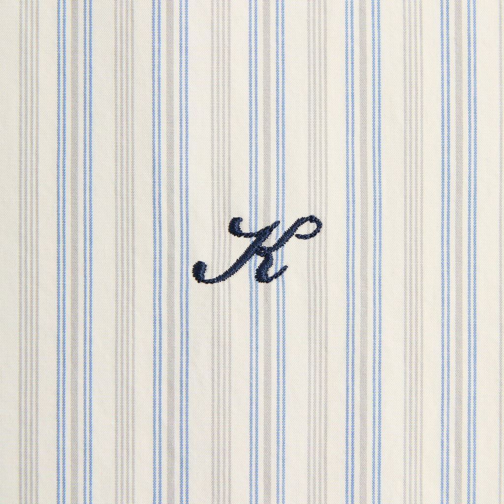 Kith Striped Poplin Georgie Shirt - Sandrift