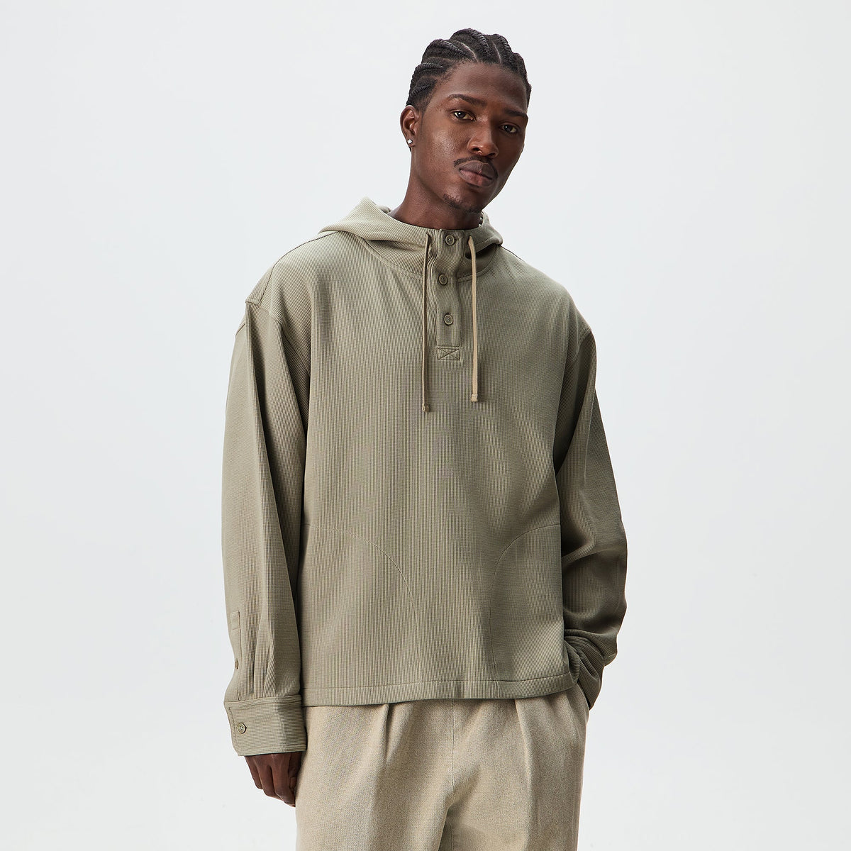 Kith Micro Waffle Henson Hoodie - Folly