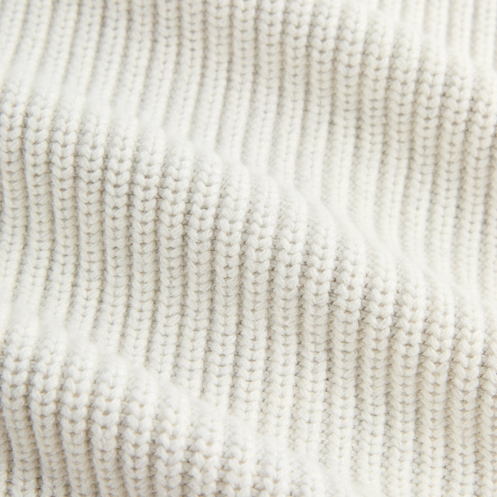 Kith Full Zip Knit Miles Hoodie - Light Heather Grey