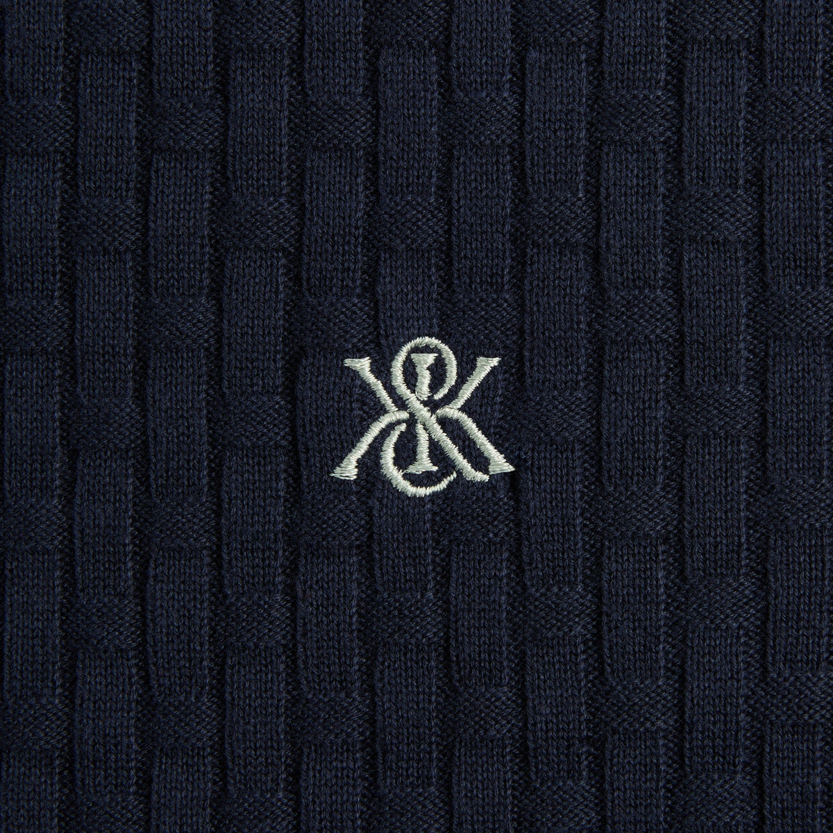 Kith Basketweave Tilden Crewneck - Nocturnal