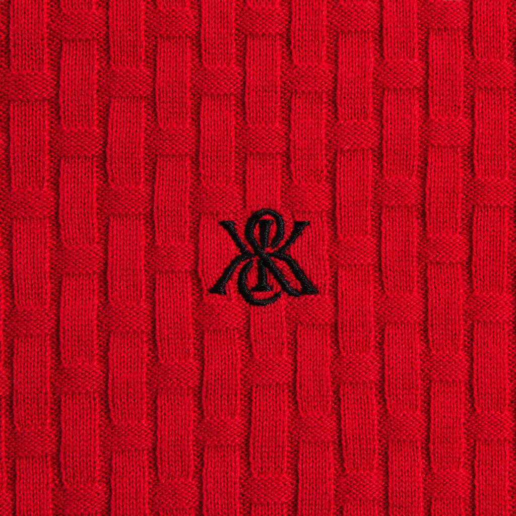 Kith Basketweave Tilden Crewneck Sweater - Fame