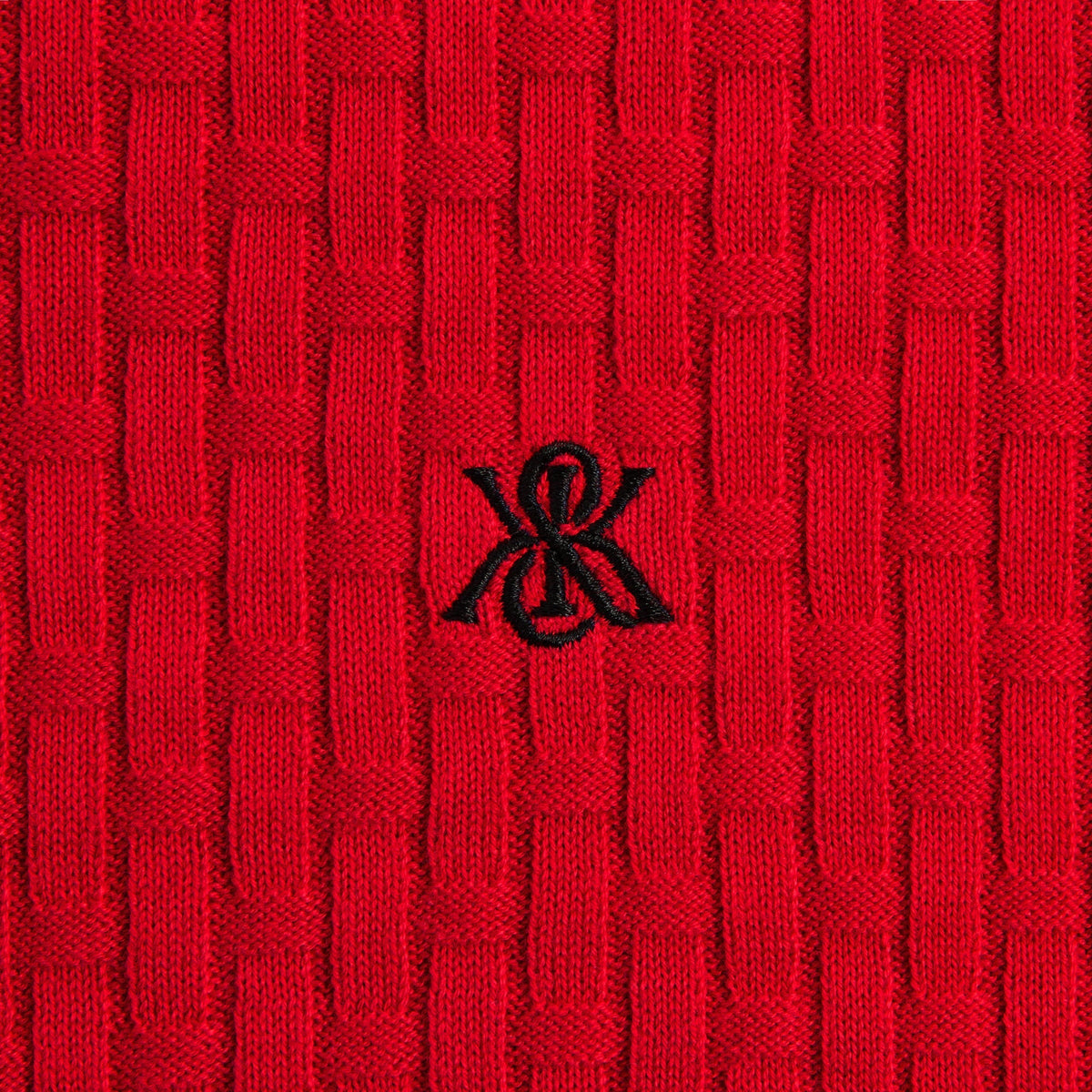 Kith Basketweave Tilden Crewneck Sweater - Fame
