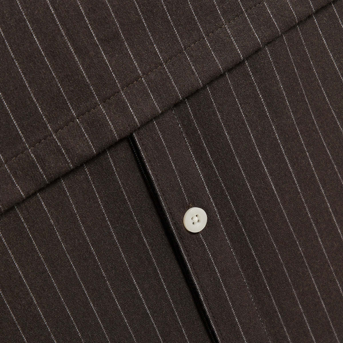 Kith Pinstripe Flannel Tamlin Buttondown Shirt - Clever