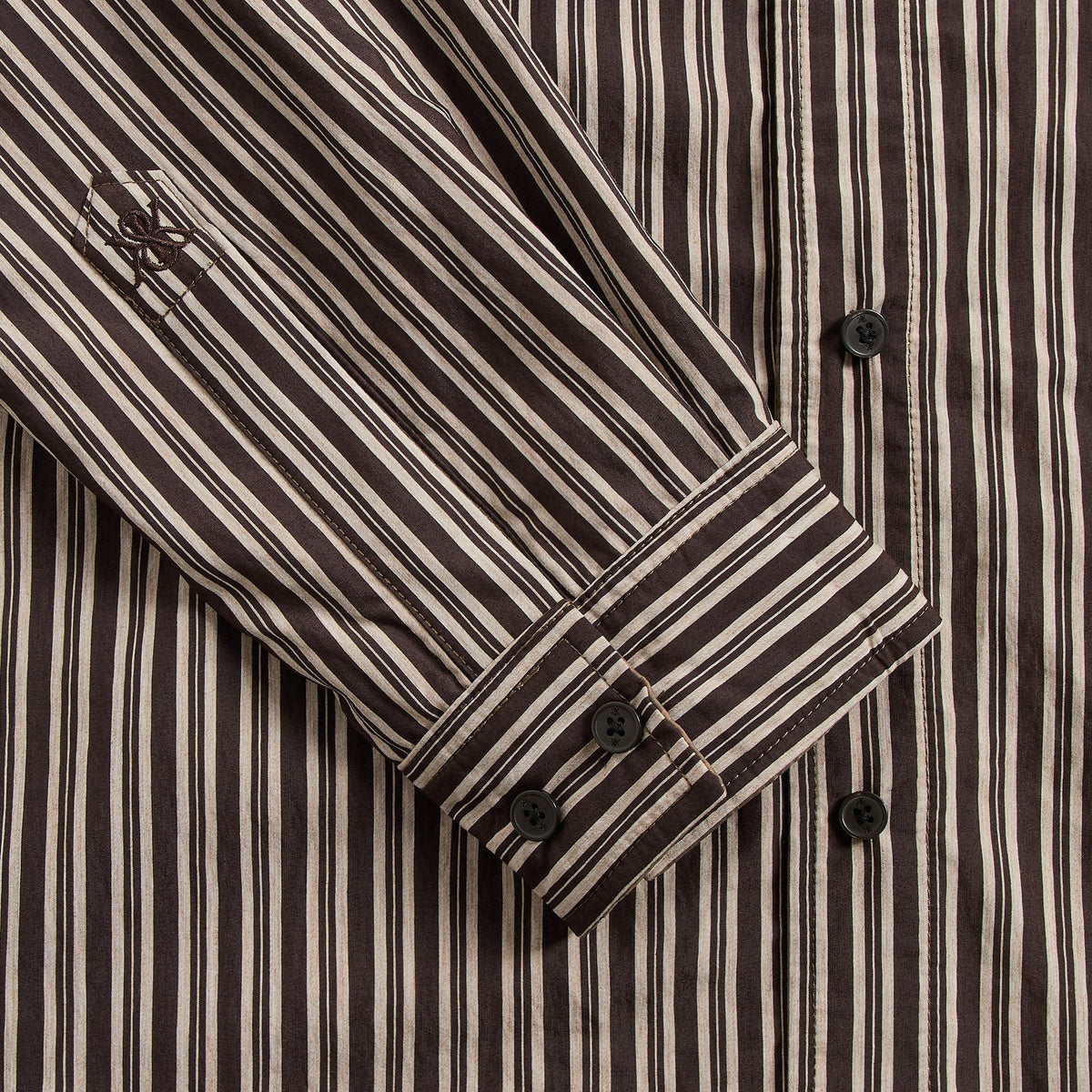 Kith Layered Stripe Georgie Shirt - Gobi