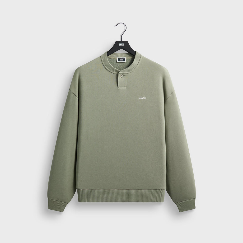 Kith Heavy Loop Henley Nelson Pullover - Haze