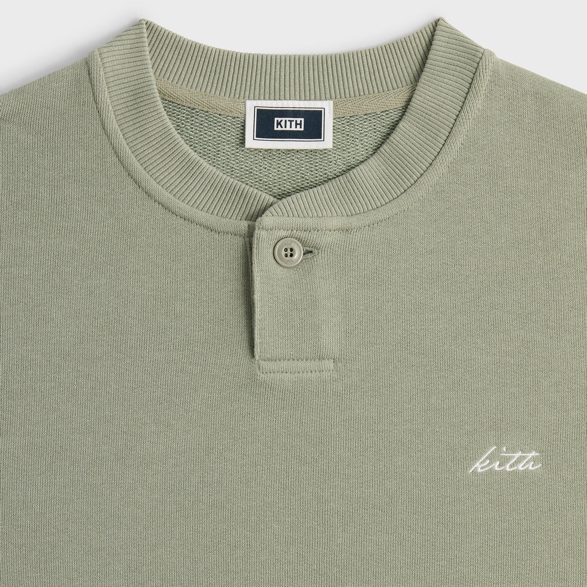 Kith Heavy Loop Henley Nelson Pullover - Haze