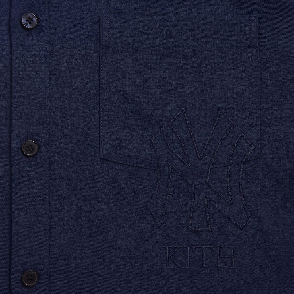 Kith for the New York Yankees Flannel Deon Overshirt - Nocturnal