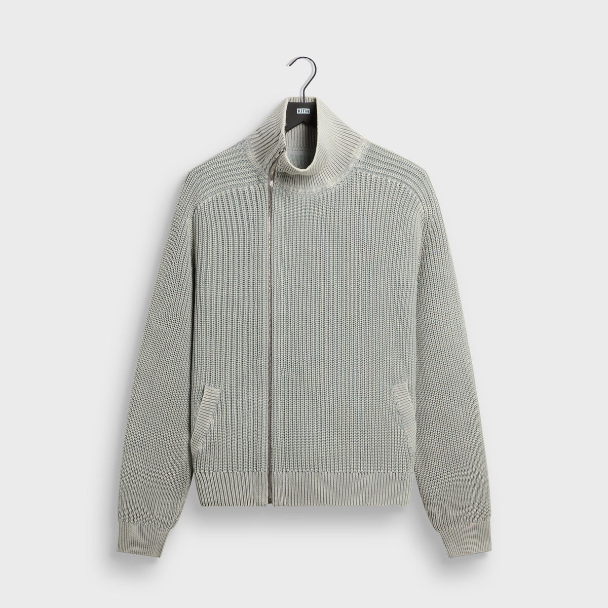 Kith Marlon Full Zip Sweater - Mist