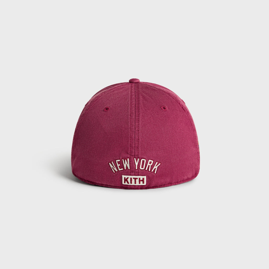 Kith & ‘47 for the New York Yankees Sun Faded Franchise LS Cap - Garnet
