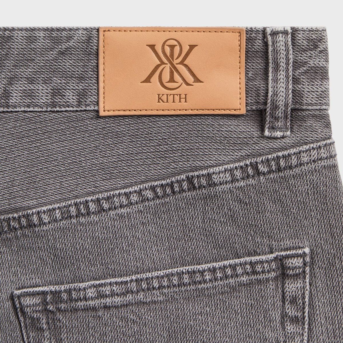 Kith Herringbone Denim Galen Jeans - Mineral