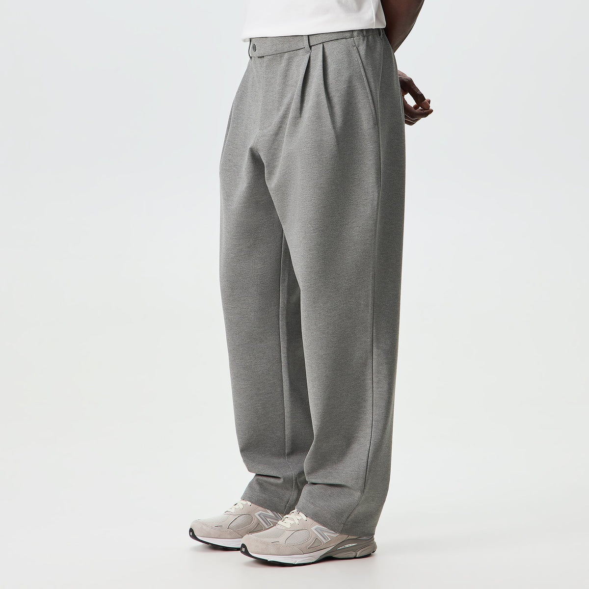 Kith Ponte Tyler Pant - Medium Heather Grey