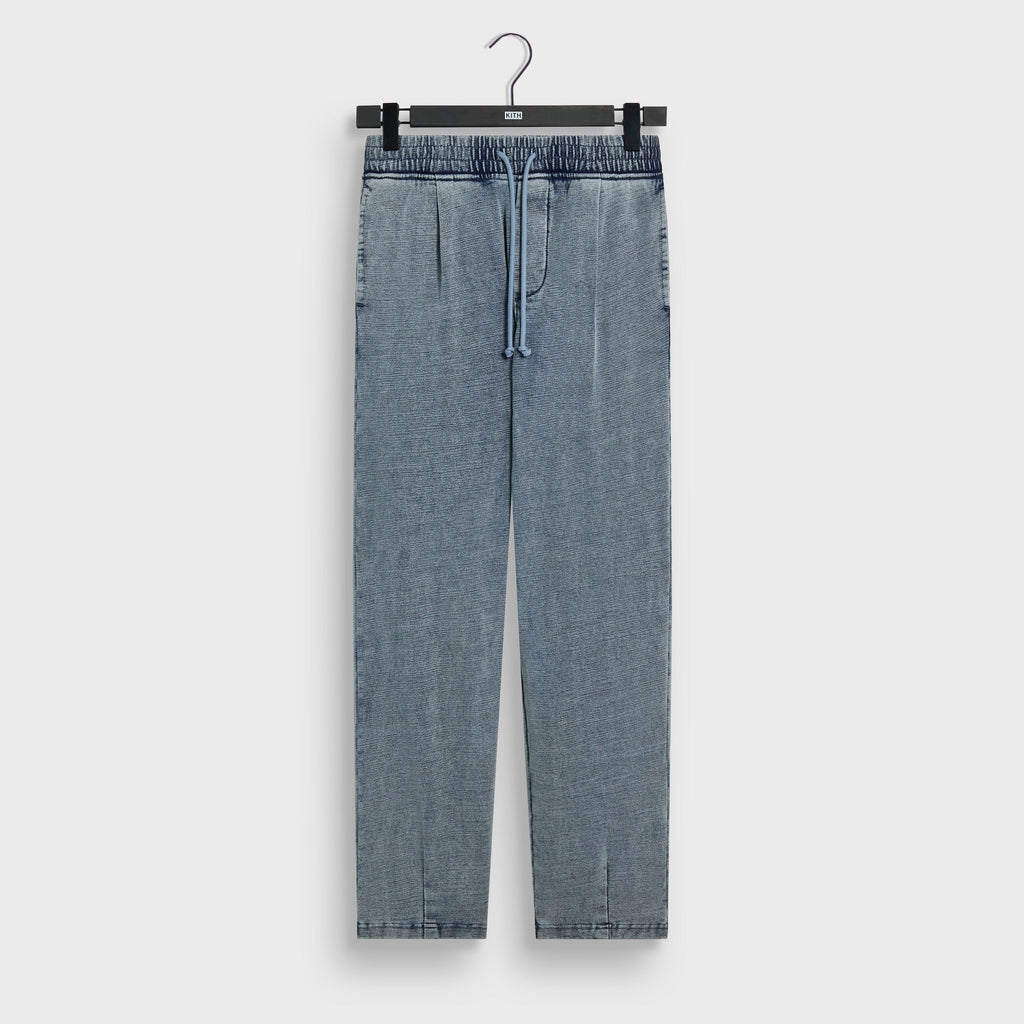 Kith Indigo Fleece Terrance Sweatpant - Light Indigo