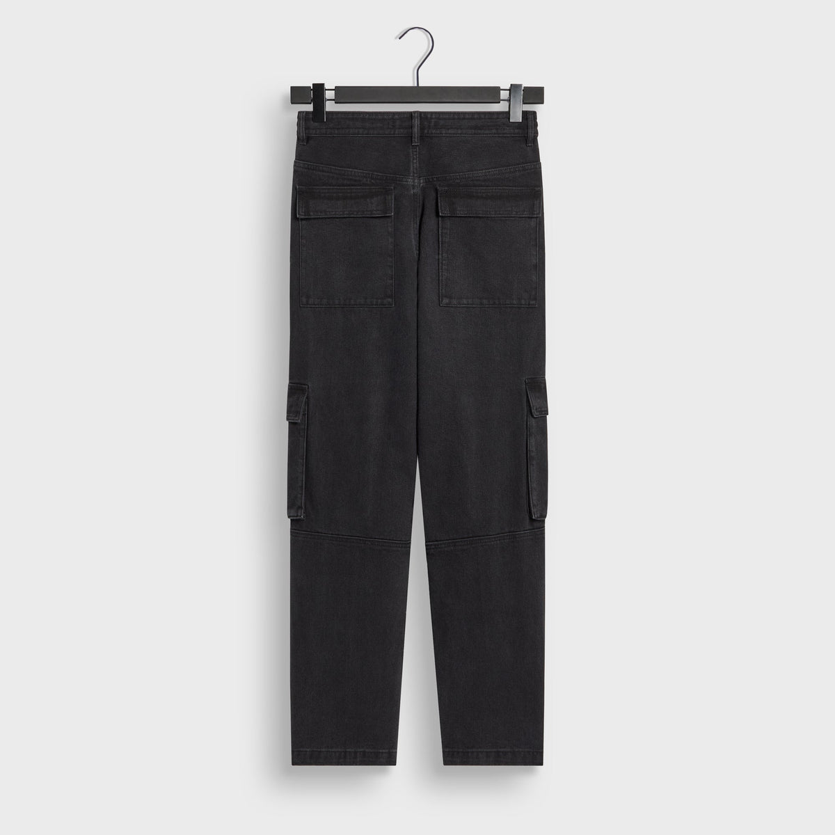 Kith Herringbone Denim Zane Cargo Pant - Black