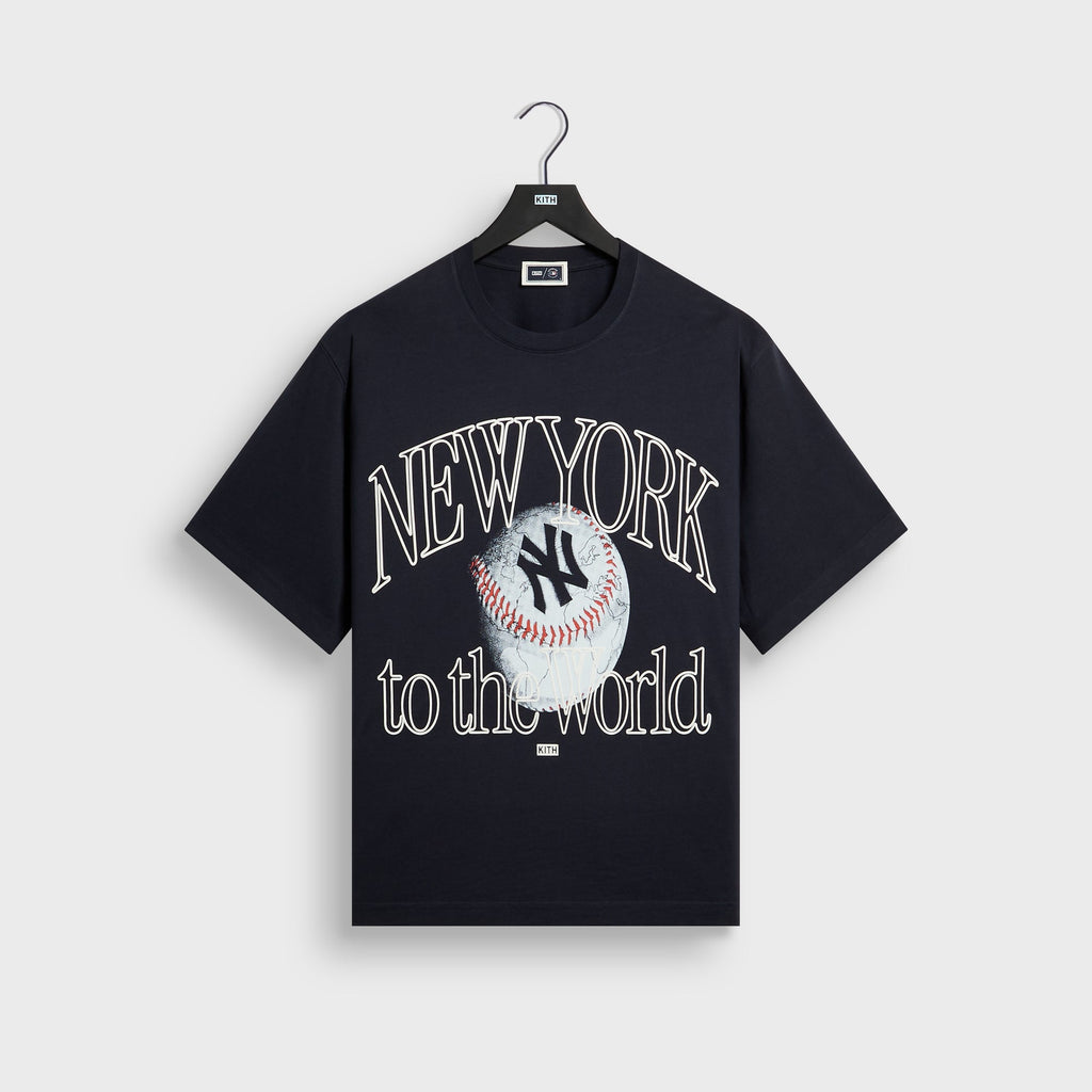 Kith for the New York Yankees New York to the World Vintage Alex Tee - Nocturnal