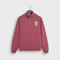 Kith for the New York Yankees Vintage Nelson Quarter Zip - Garnet
