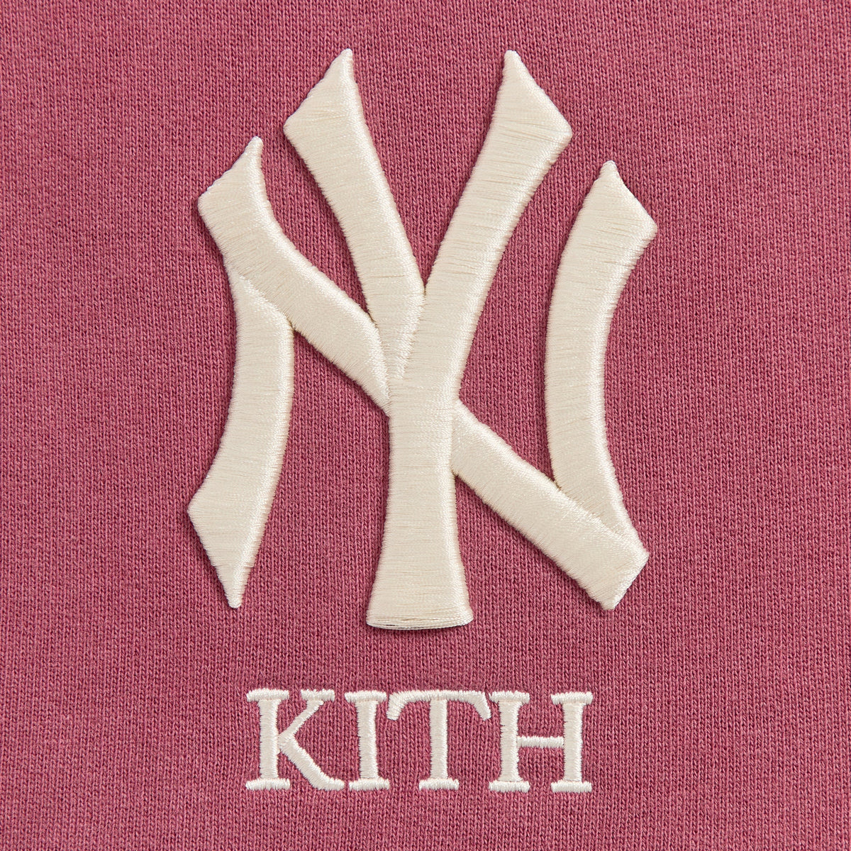 Kith for the New York Yankees Vintage Nelson Quarter Zip - Garnet