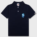 Kid's One Point Polo Shirt - Navy