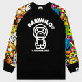 Kids 3D Milo All Friends Crewneck Sweatshirt - Black