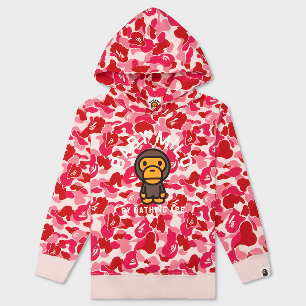 Kids ABC Camo Baby Milo Pullover Hoodie - Pink