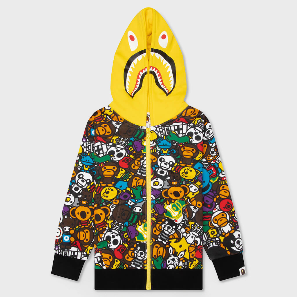 Kids Milo All Safari Shark Zip Hoodie - Multi
