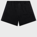 Knitted Panel Shorts - Black