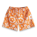 Orange Flower Shorts