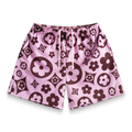 Pink Flower Shorts