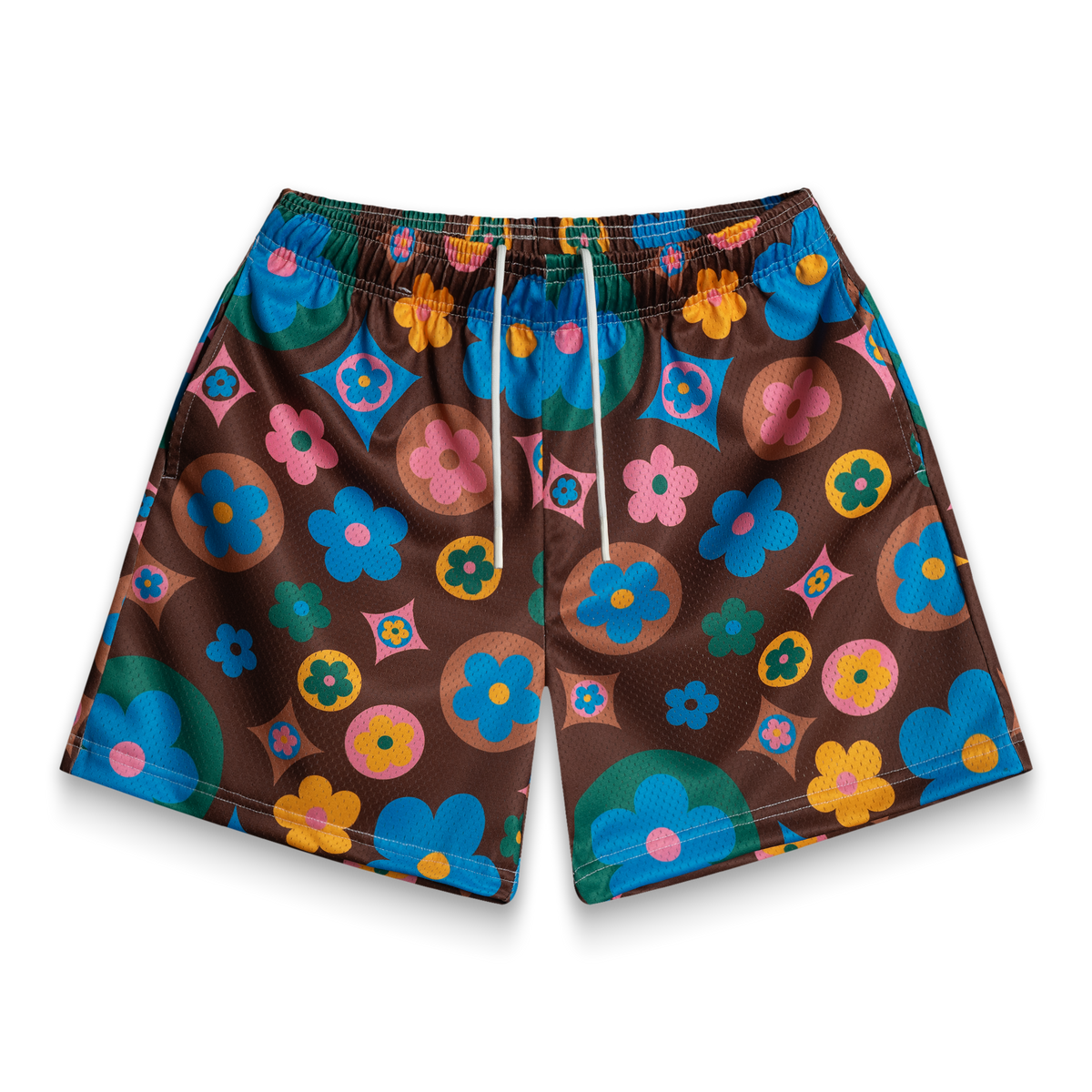 Flower Shorts Brown Multi