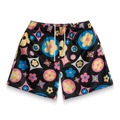 Flower Shorts Black Multi