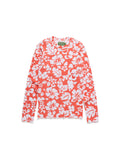 Cotton Wreath Thermal Long Sleeve Hibiscus Orange