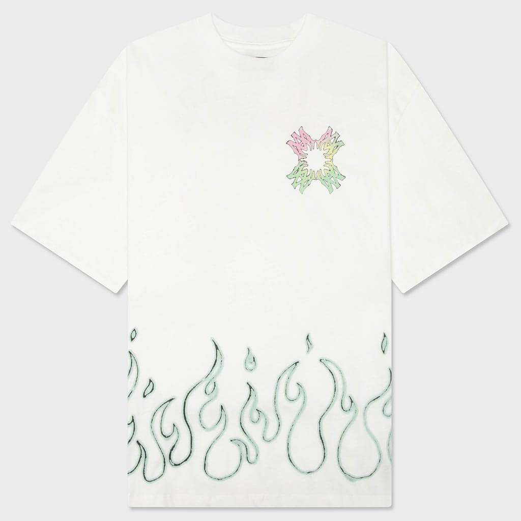 MA Quad Flames OS Tee - Ivory