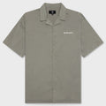 Script Camp Collar Shirt - Washed Khaki