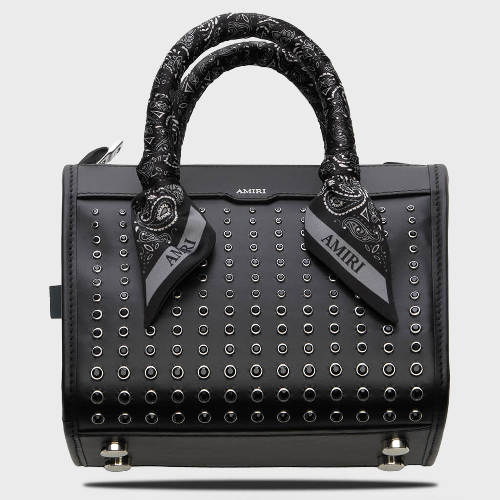 Micro Triangle Stud Bag - Black