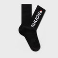 Moonlight Footy Sock - Black/White/Red