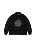 NAACP Velvet Studded Long Sleeve Polo Black